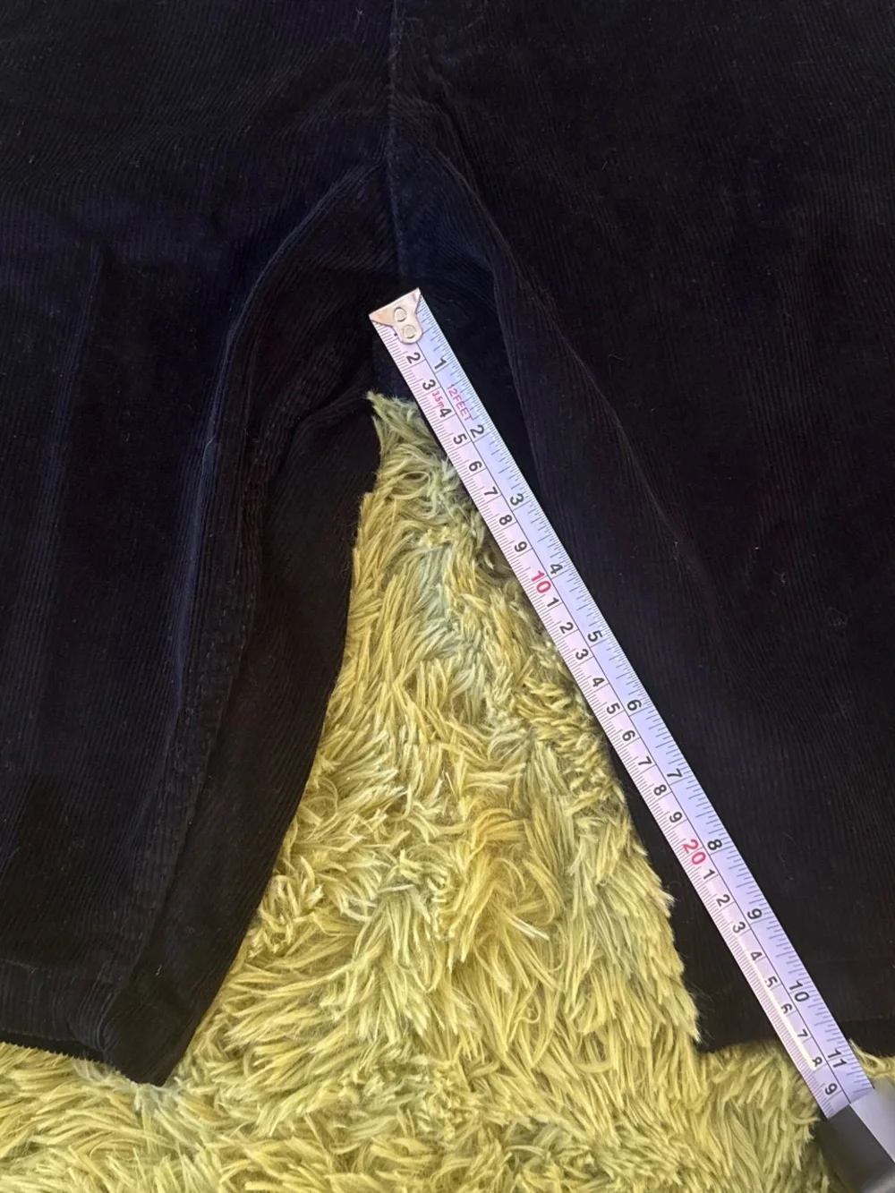 Golf Wang Black Corduroy Waistband Shorts with Yellow Label